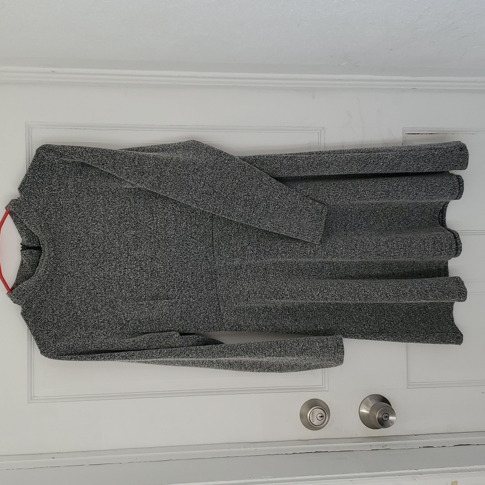 Velvet Torch XL Dress A-Line Long Sleeve Gray Warm Knit Mock Neck